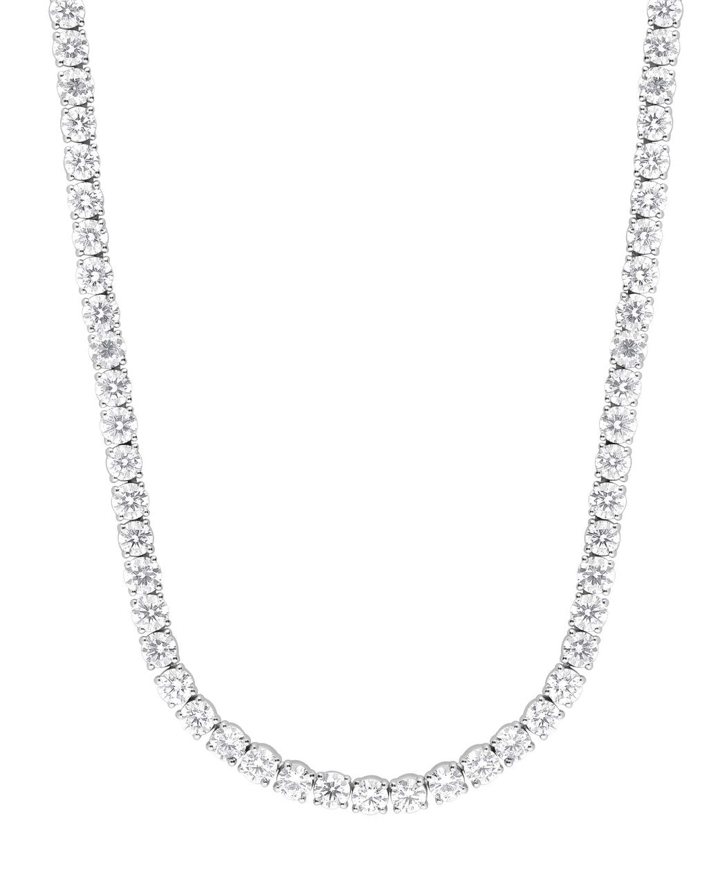 White Gold | 28 1/2CTTW Diamond Tennis Necklace Front