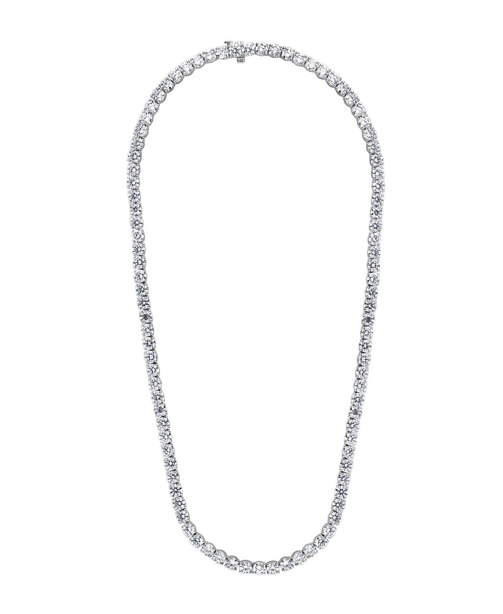 White Gold | 28 1/2CTTW Diamond Tennis Necklace Alt Front