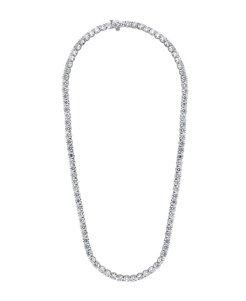White Gold | 28 1/2CTTW Diamond Tennis Necklace Alt Front