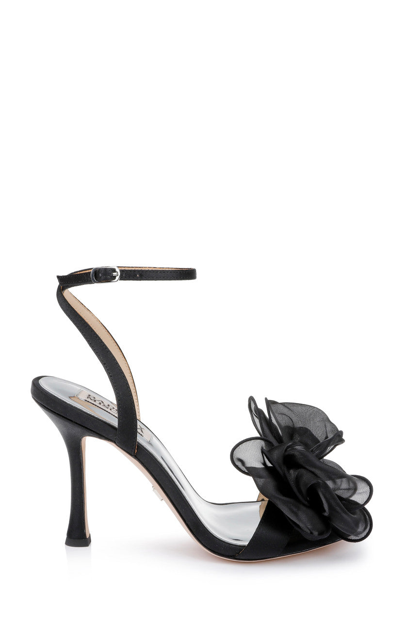 Black | Nessie Bowed Stiletto Heel