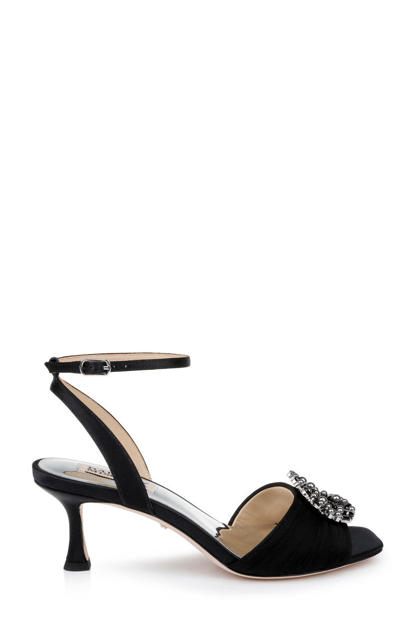 Black | Nimah Feminine Kitten Heel
