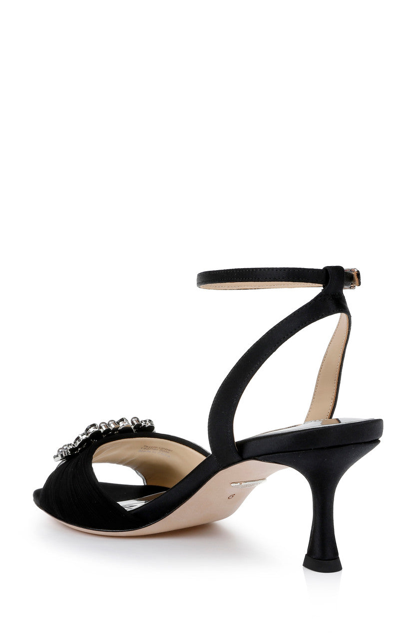 Black | Nimah Feminine Kitten Heel
