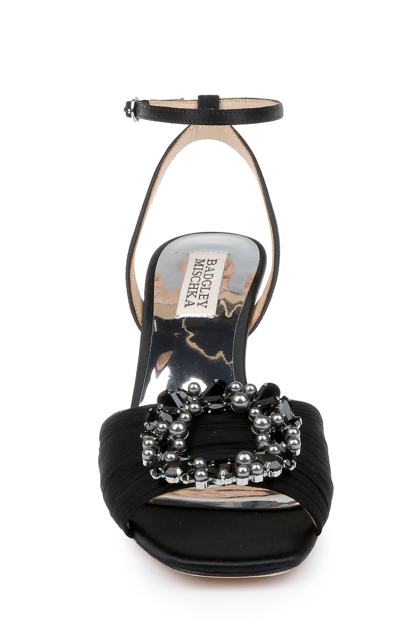Black | Nimah Feminine Kitten Heel
