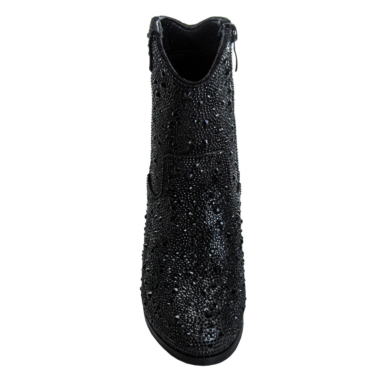 Black | Girls’ Sparkly Cowgirl Boots Front