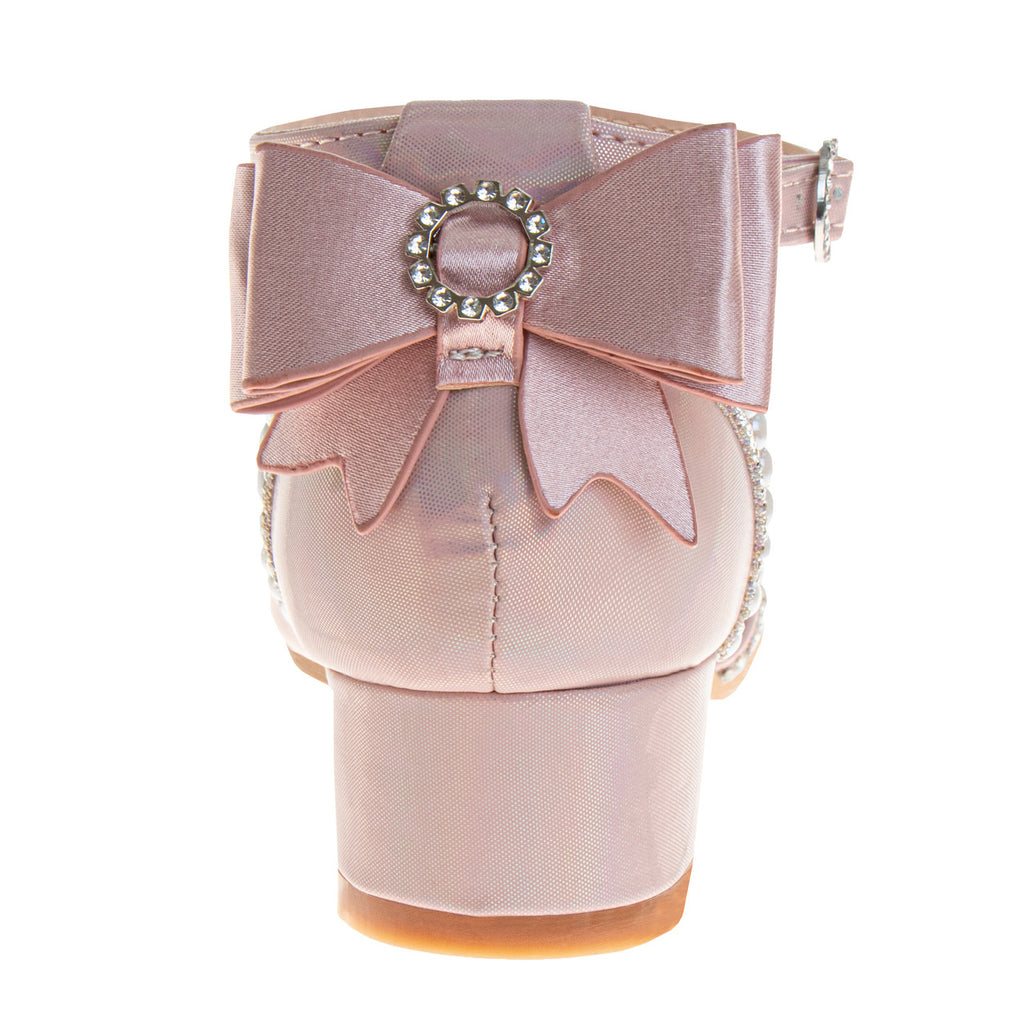 Pink | Girls' Bow d'Orsay Dress Shoes Back