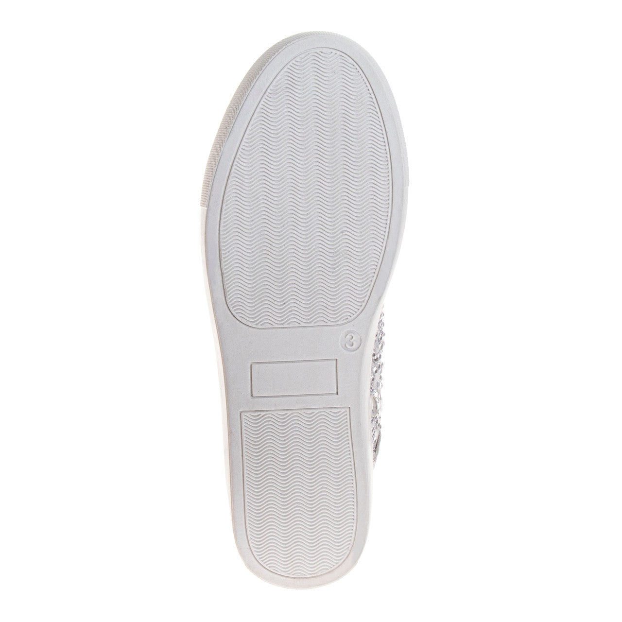 Silver | Girls' Glitzy Metallic Sneakers Sole