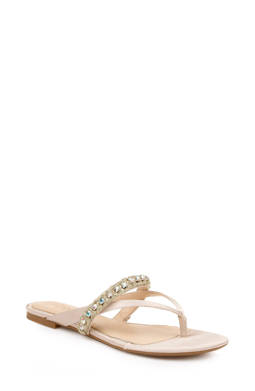 Champagne | Odina Artisanal Flat Sandals