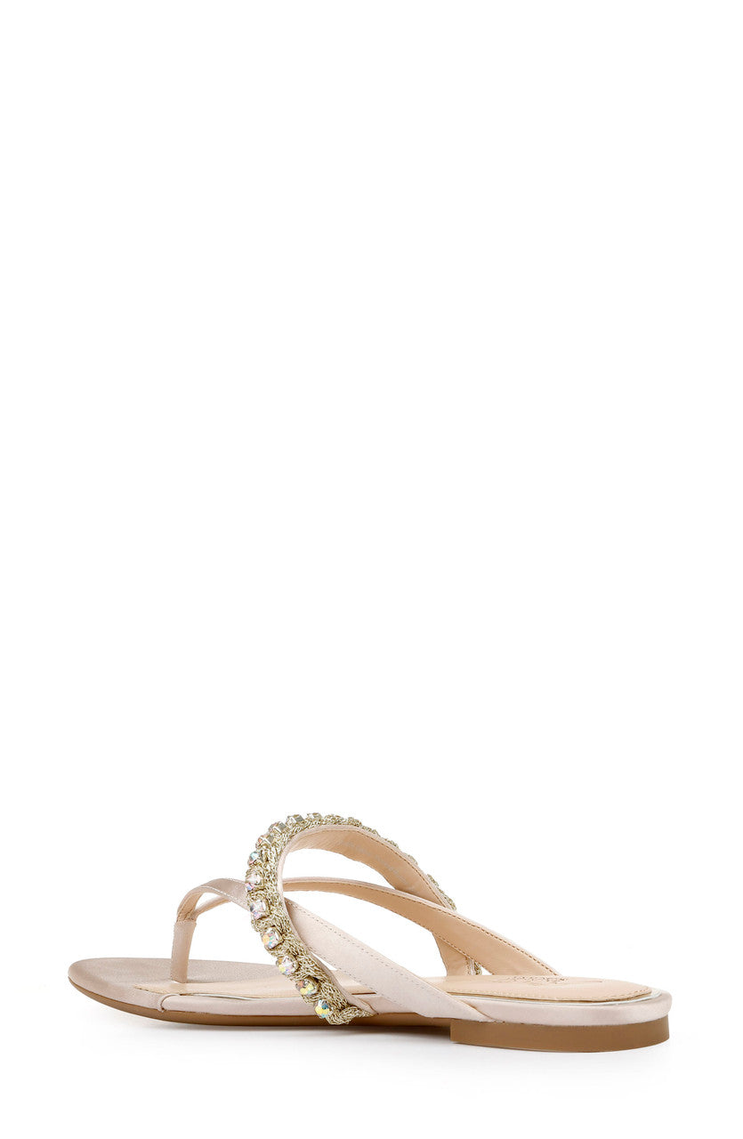 Champagne | Odina Artisanal Flat Sandals