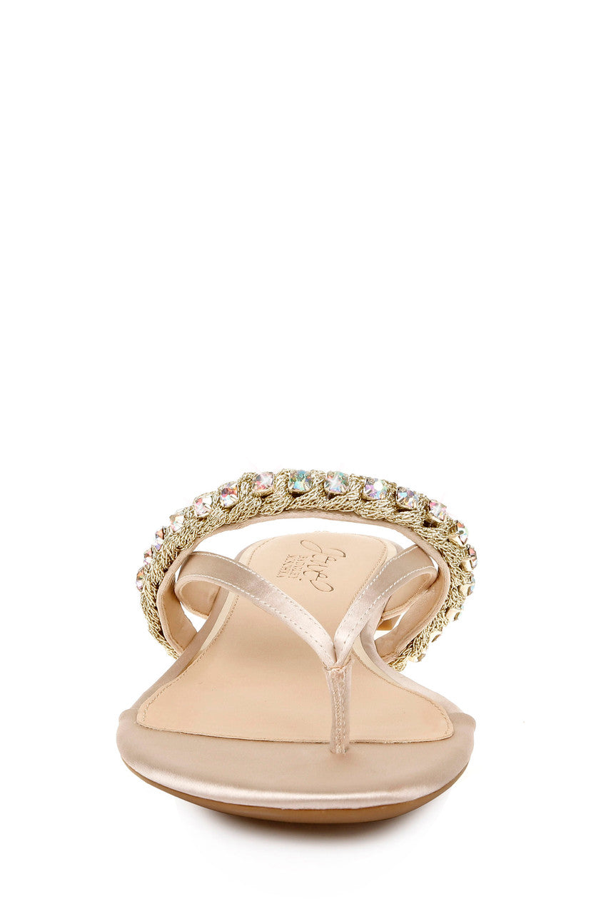 Champagne | Odina Artisanal Flat Sandals