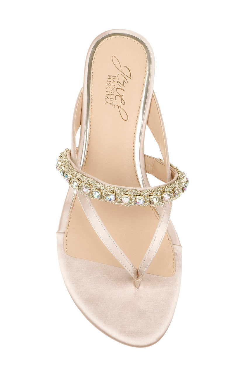 Champagne | Odina Artisanal Flat Sandals