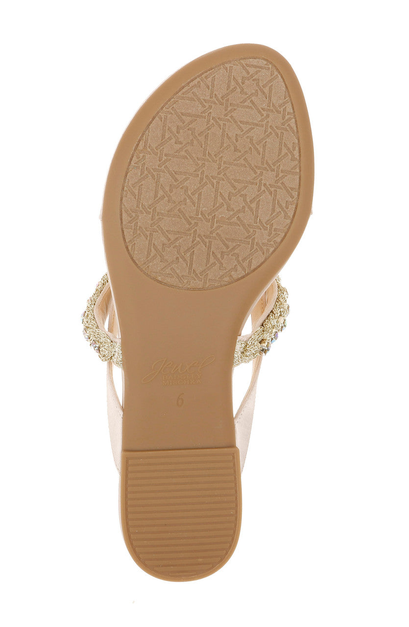 Champagne | Odina Artisanal Flat Sandals