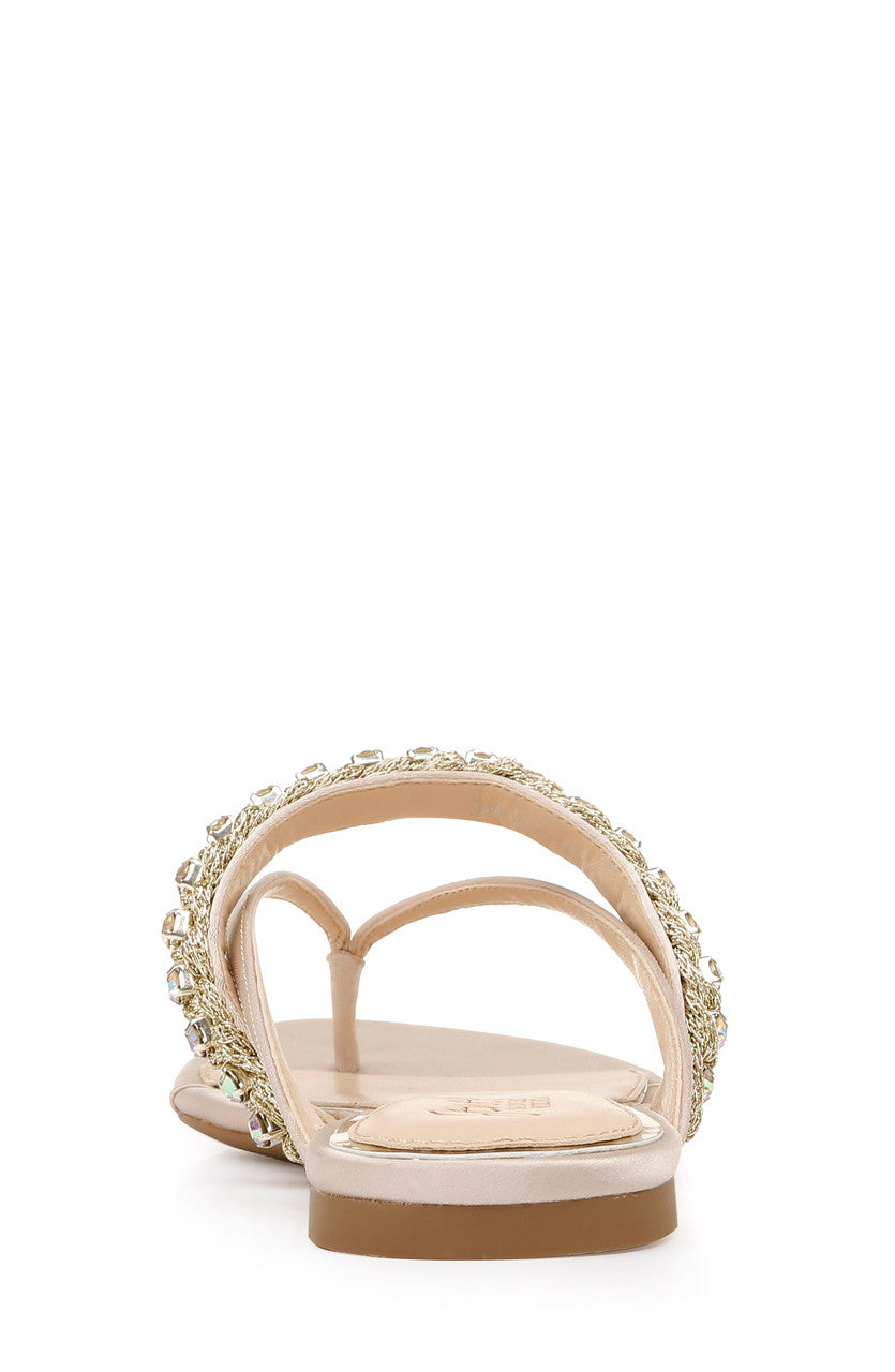 Champagne | Odina Artisanal Flat Sandals