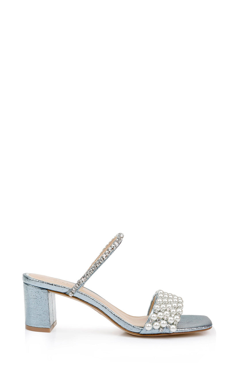 Light Blue | Orsen Pearl Block Heels