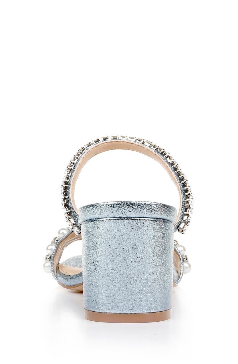 Light Blue | Orsen Pearl Block Heels