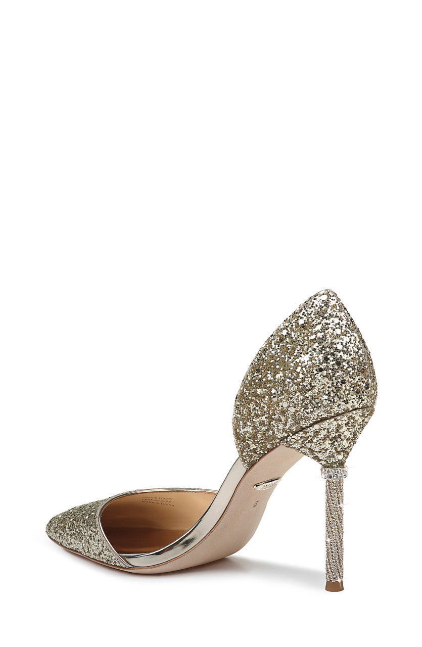 Platino | Ozara Glittered Evening Pump