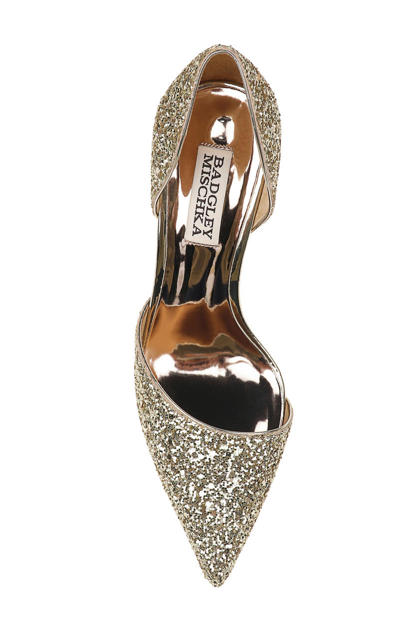 Platino | Ozara Glittered Evening Pump