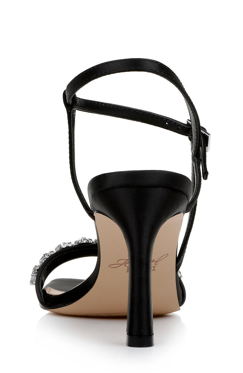 Black | Patsy Strappy Crystal Embellished Heel