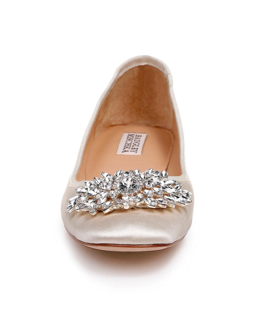 Ivory | Pippa Ballet Flat Evening Shoe