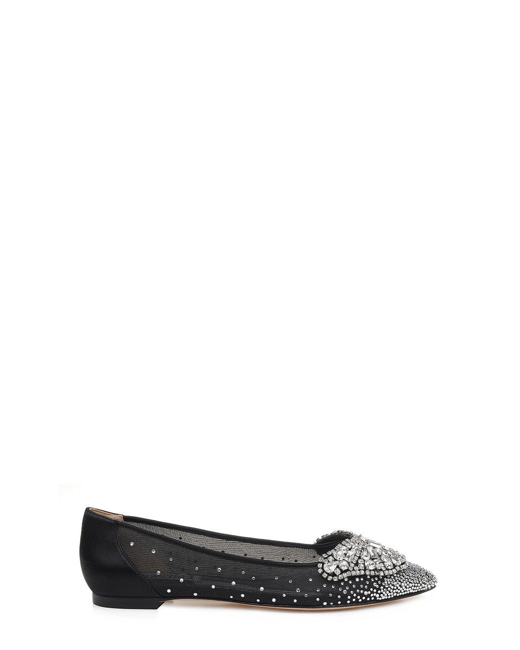 Black | Quinn Embellished Evening Flat