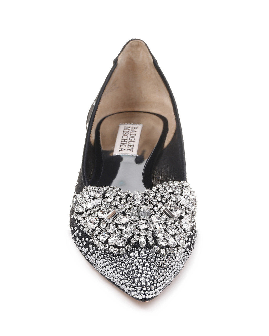 Black | Quinn Embellished Evening Flat