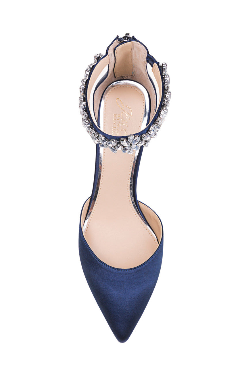 Navy | Raleigh Pointed Toe Kitten D'Orsay