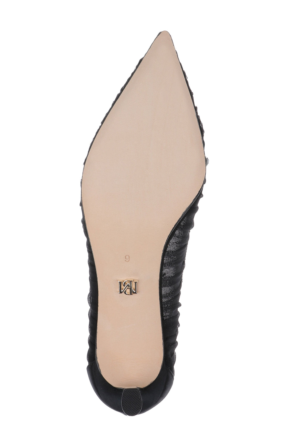 Black Satin | Raylee Pointed Toe Slip-On Pumps Sole