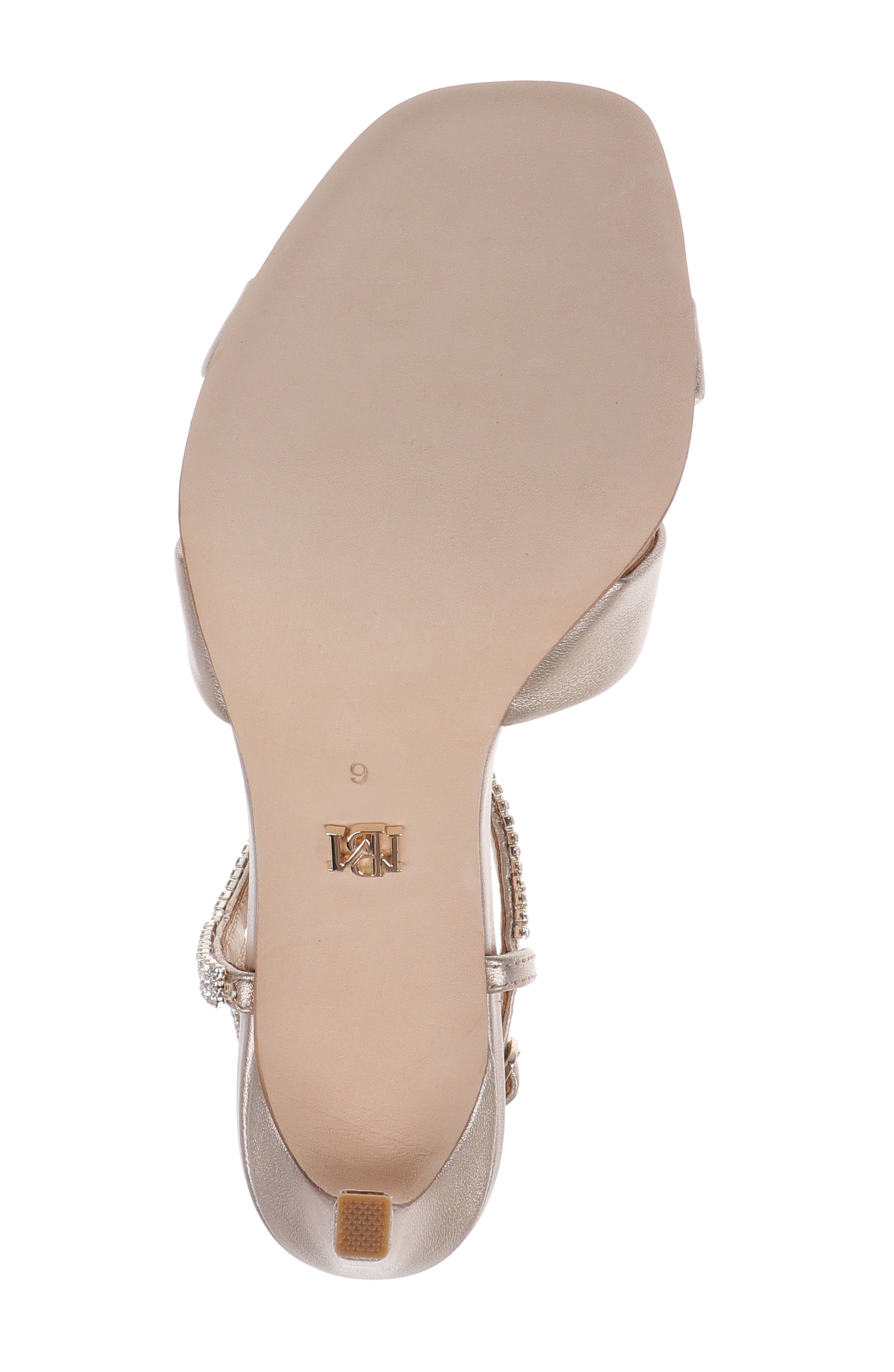 Champagne Metallic | Reagan II Square Toe Ankle Strap Sandal Sole