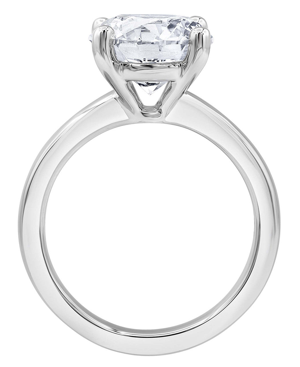 White Gold | Diamond Solitaire Engagement Ring Back