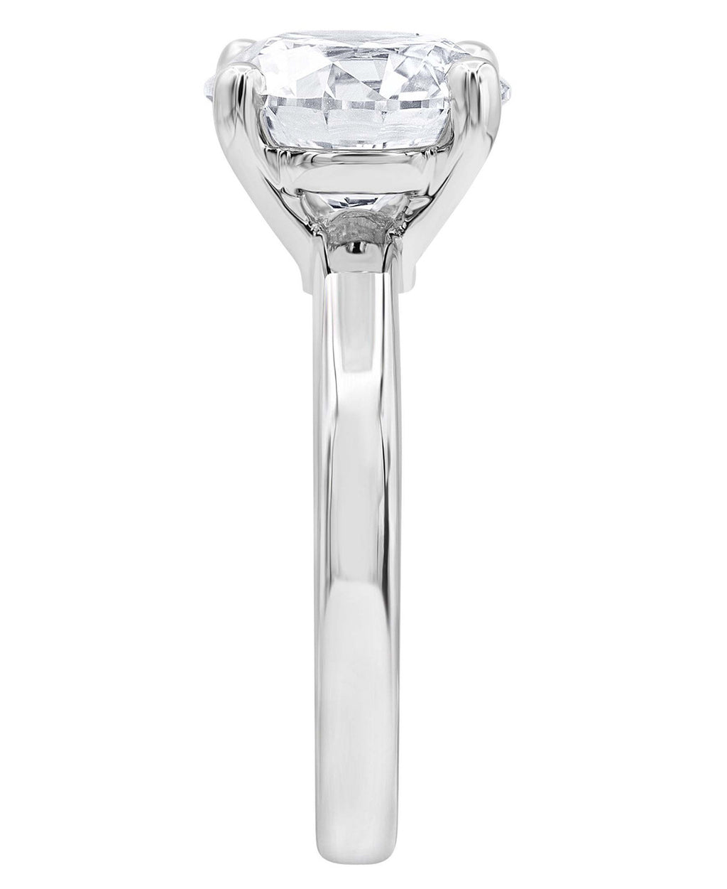 White Gold | Diamond Solitaire Engagement Ring Side