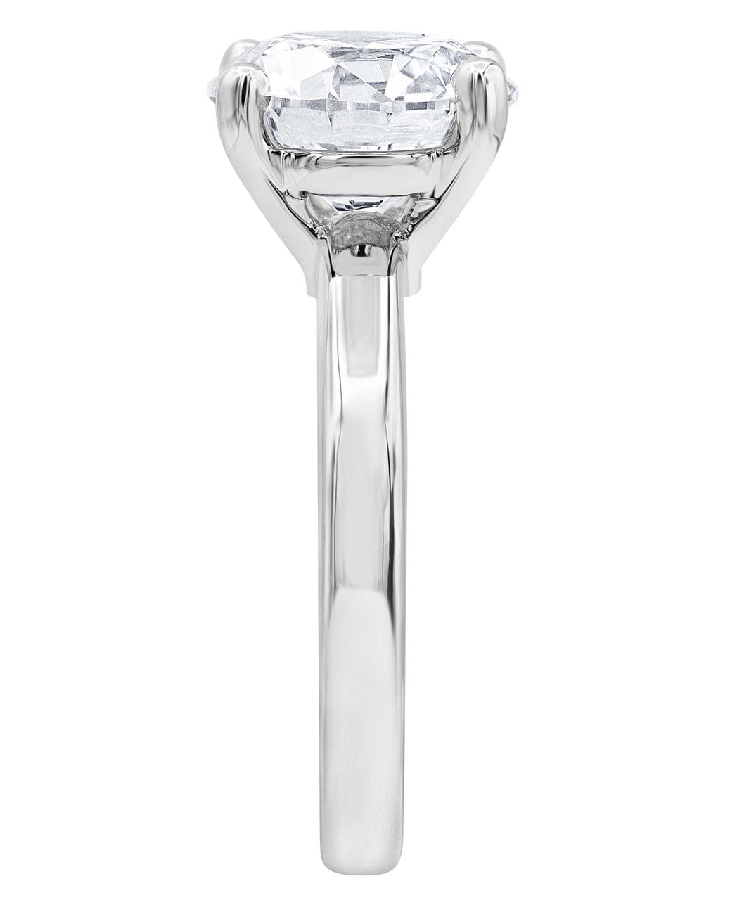 White Gold | Diamond Solitaire Engagement Ring Side