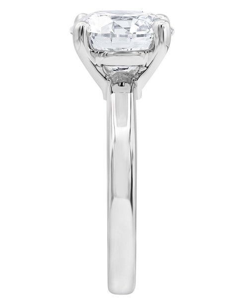 White Gold | Diamond Solitaire Engagement Ring Side