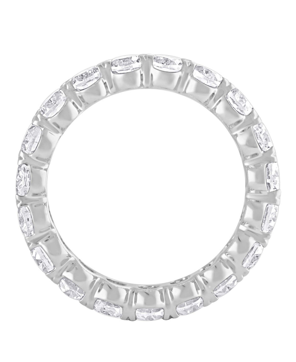 White Gold | Oval-Cut Eternity Band Ring