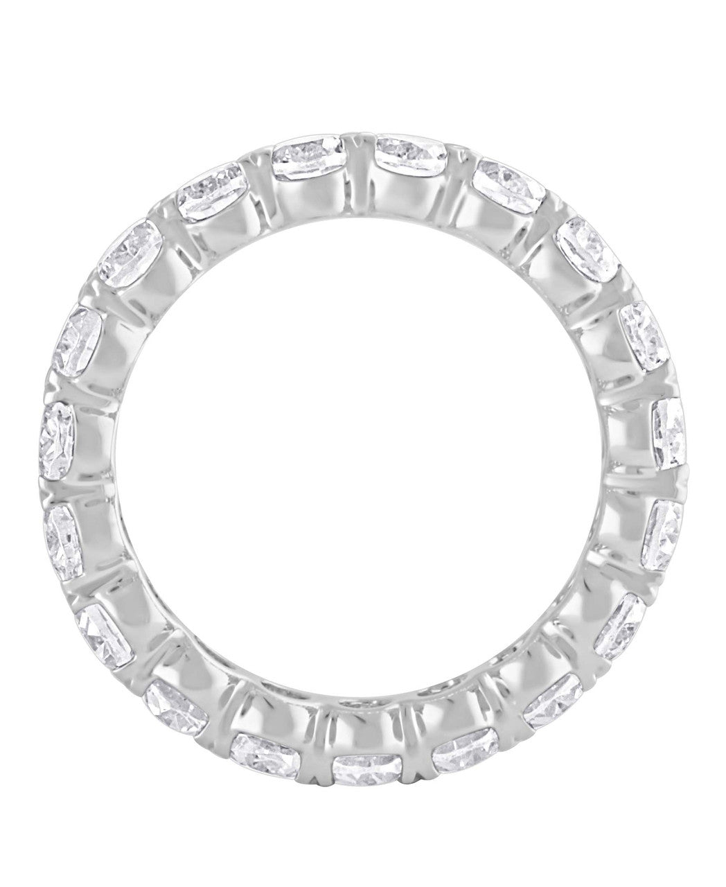 White Gold | Oval-Cut Eternity Band Ring