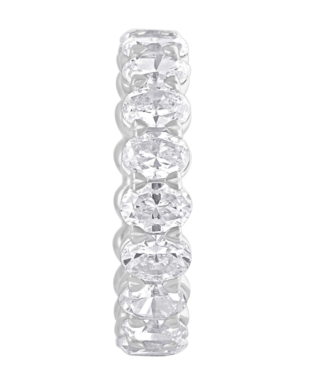 White Gold | Oval-Cut Eternity Band Ring