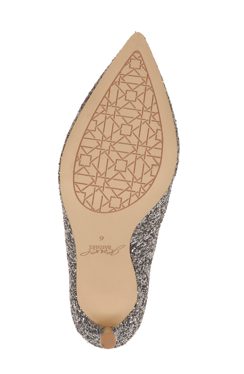 Pewter Glitter | Riley II Pointed Toe Pump