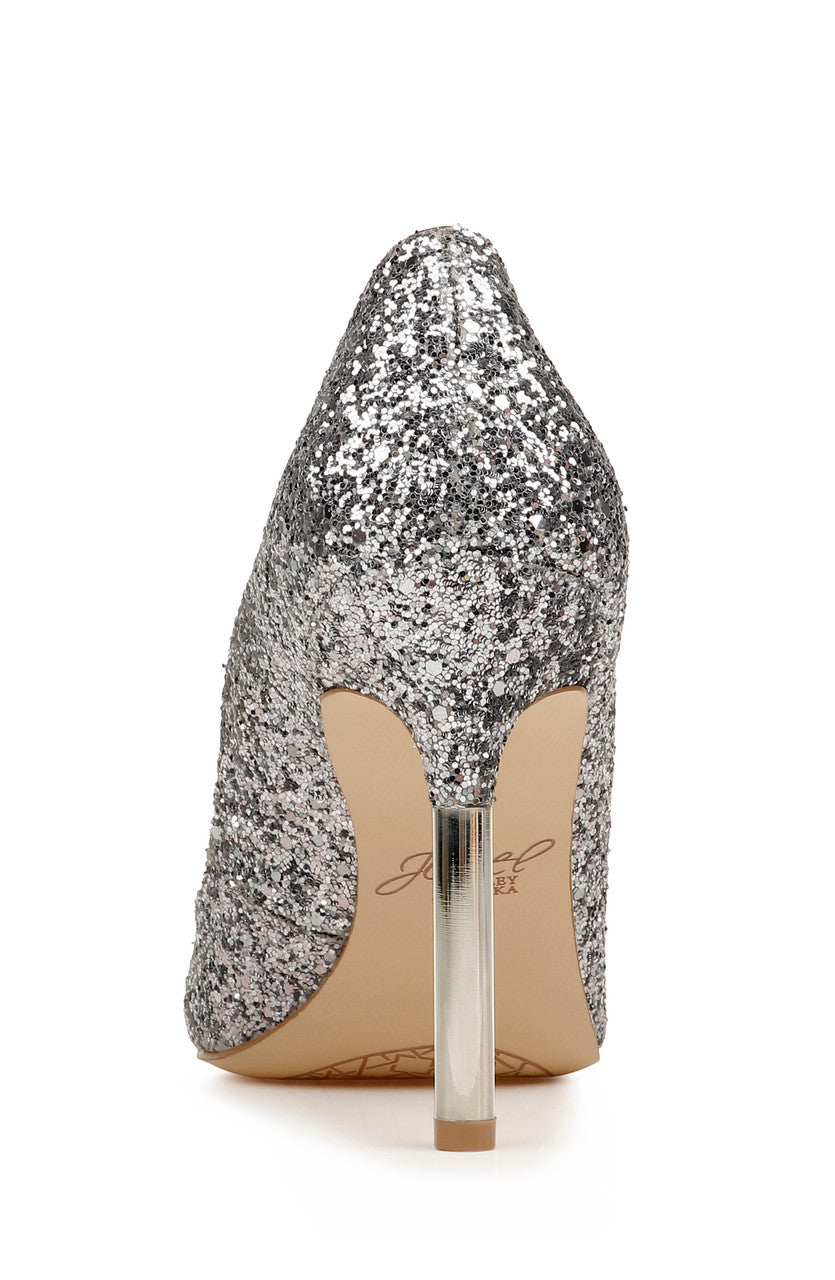 Pewter Glitter | Riley II Pointed Toe Pump