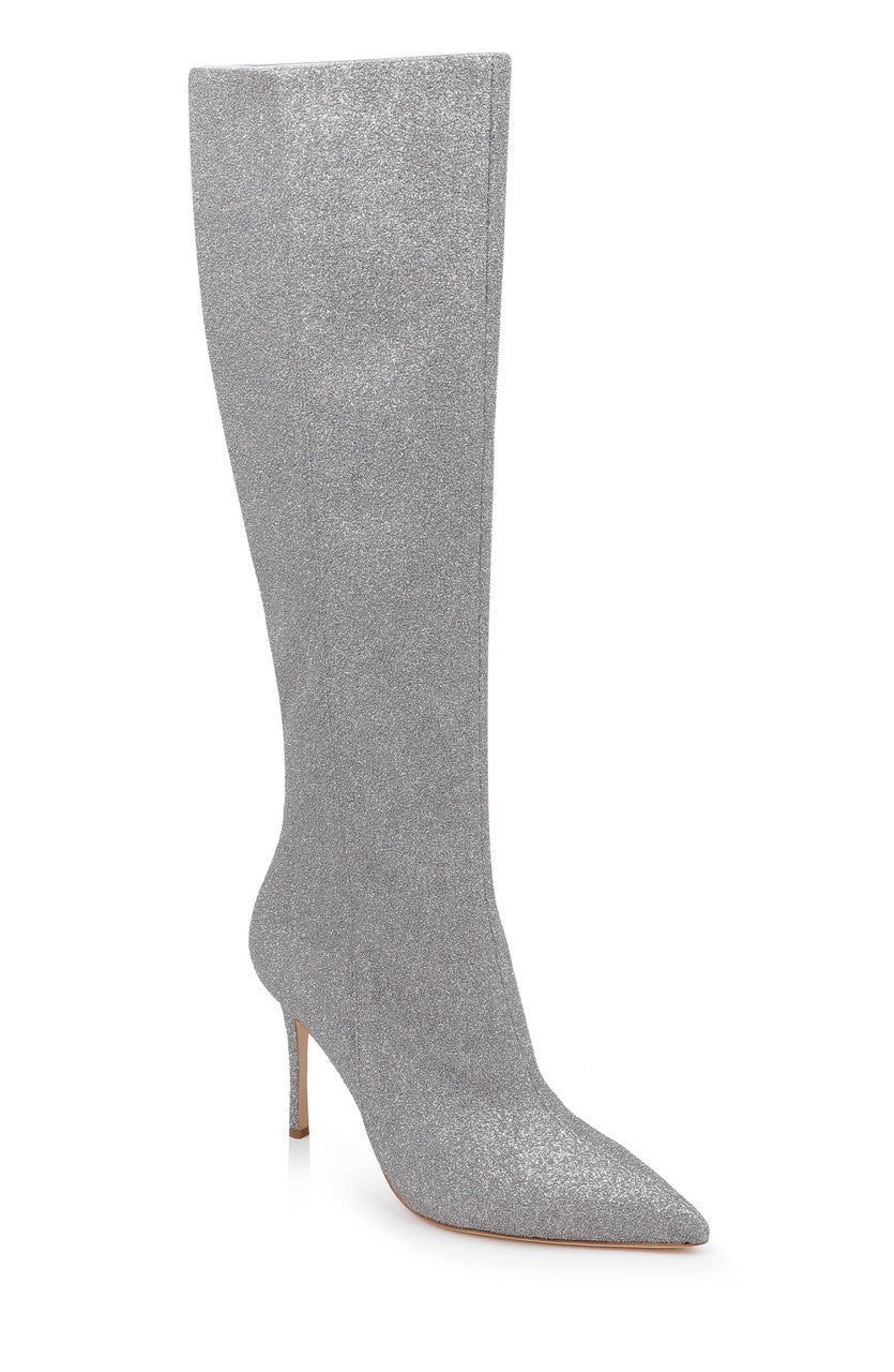 Silver Antique | Runway Knee High Boot