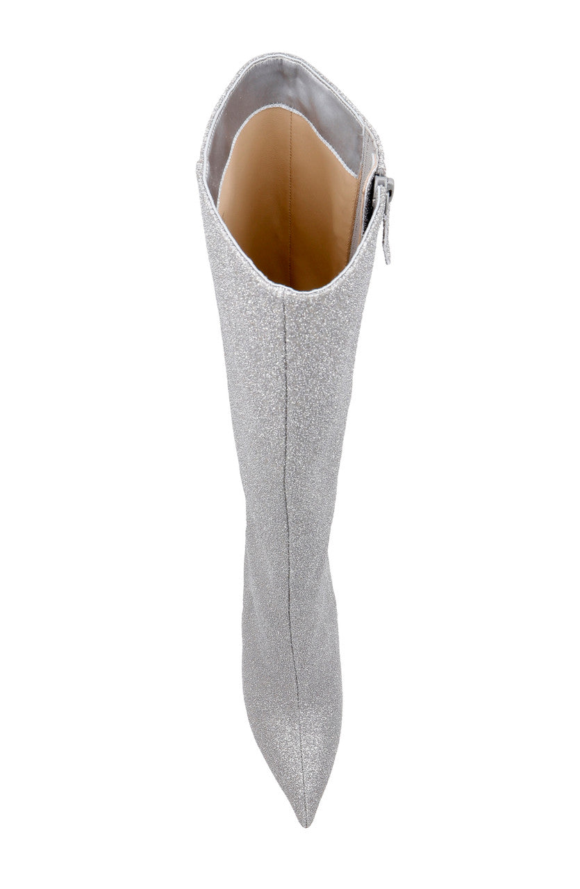 Silver Antique | Runway Knee High Boot