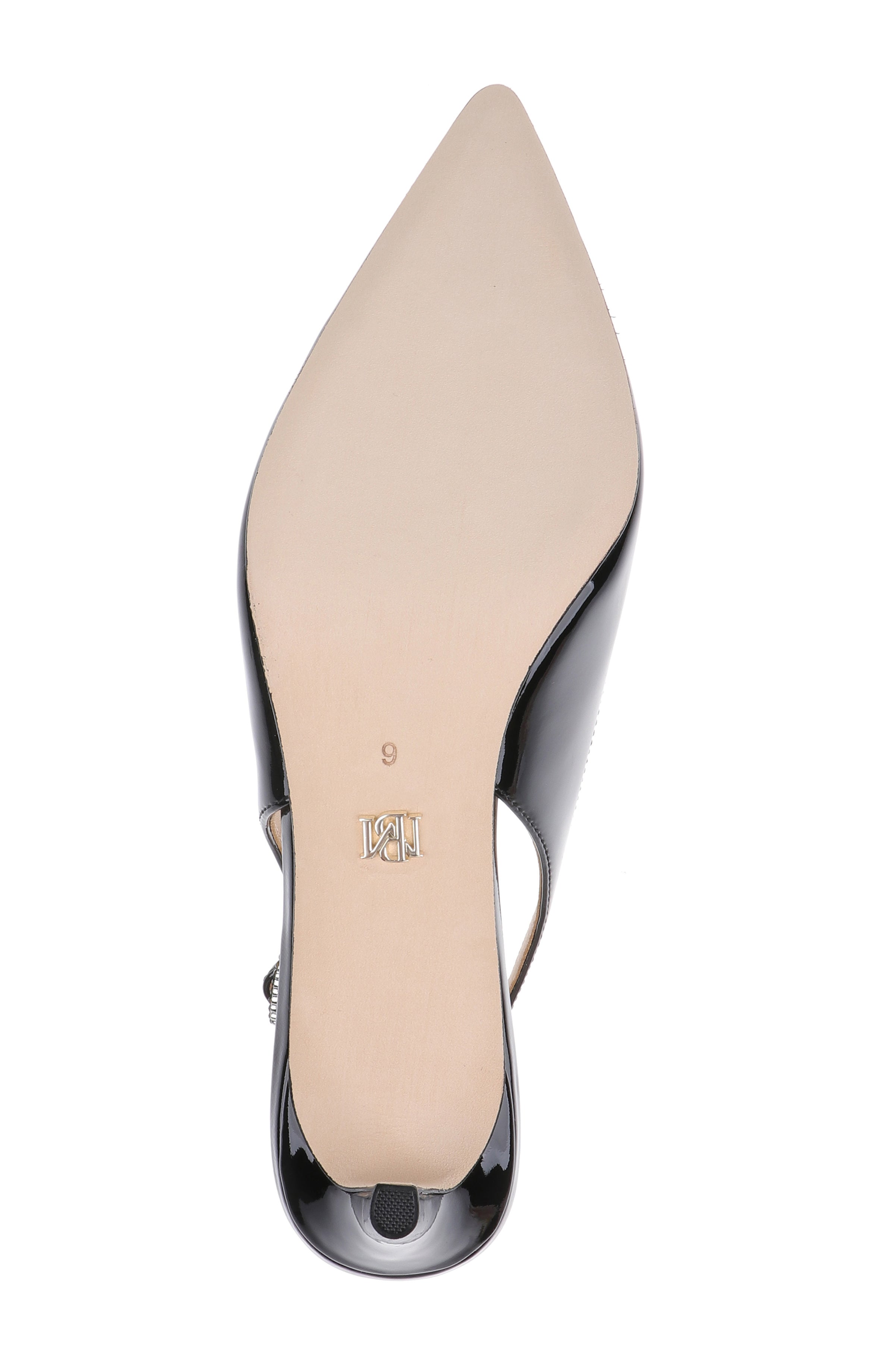 Black Patent | Ruthie II Pointed Toe Slingback Pumps Sole