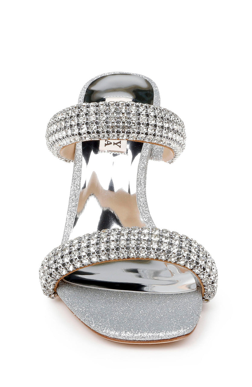 Silver | Sade Jeweled Double-Band Stiletto