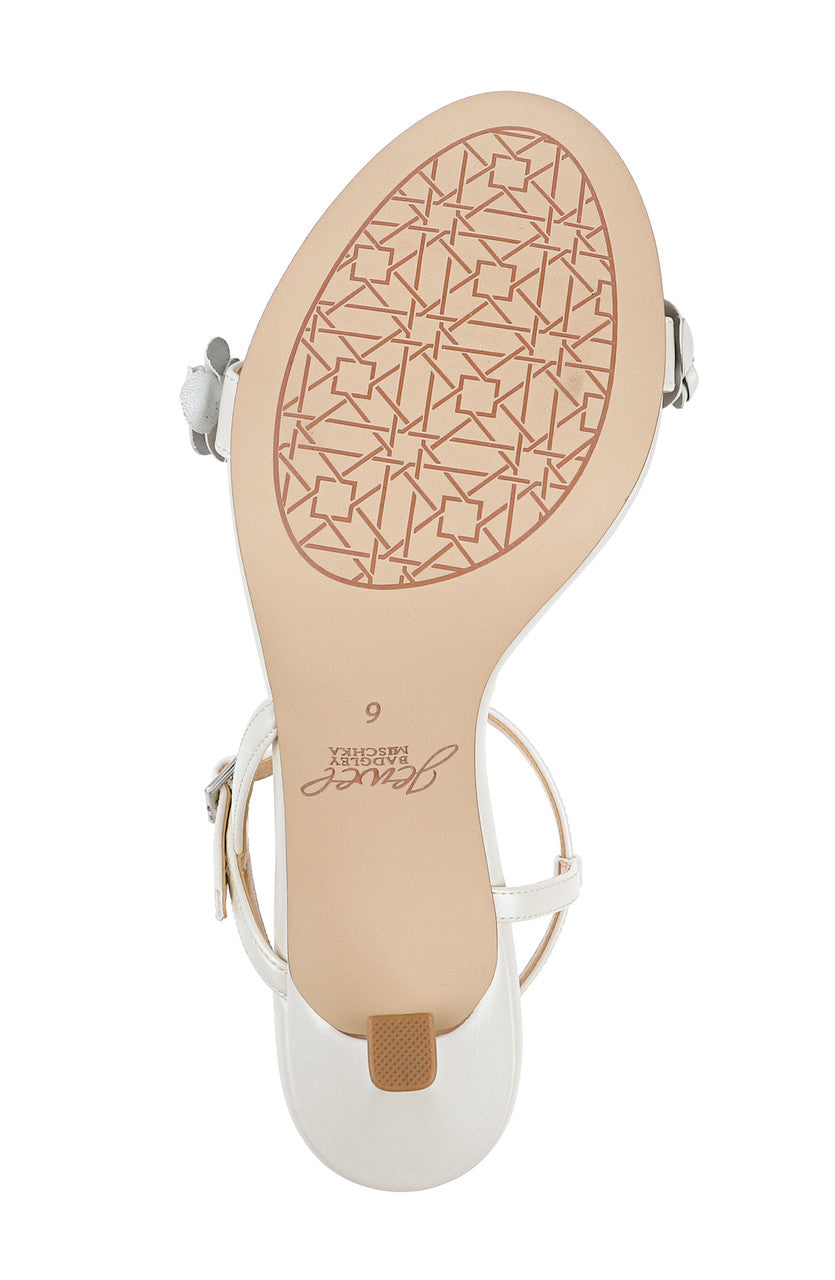 White Metallic | Saylor Mid Stiletto Sandals Sole