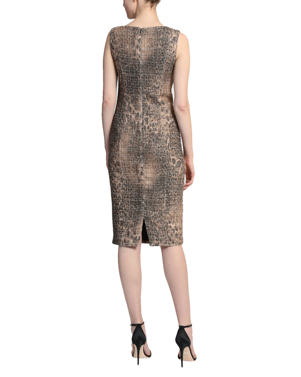 Tan Multi | Leopard Sheath Dress