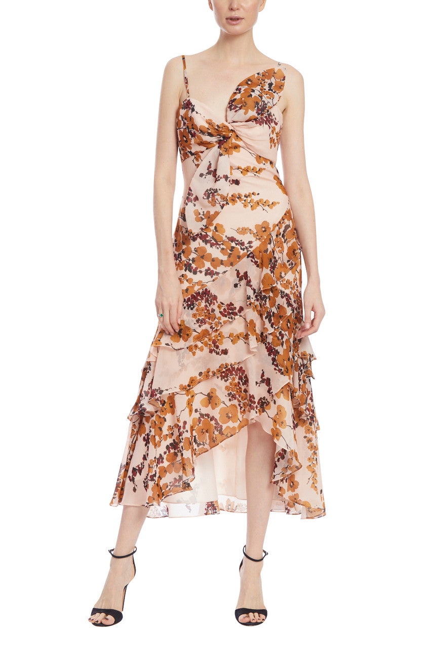 Blush Multi | Eastern Floral High-Low Dress
