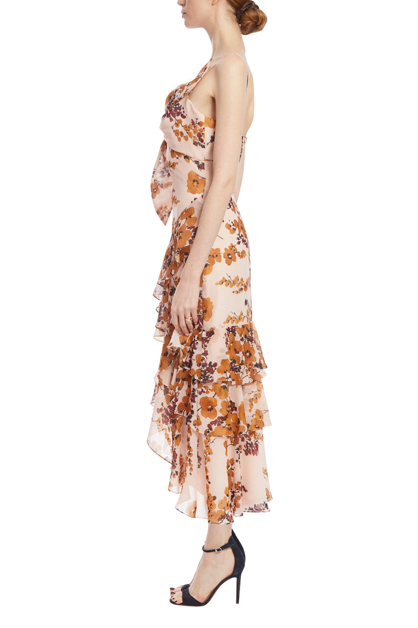 Blush Multi | Eastern Floral High-Low Dress