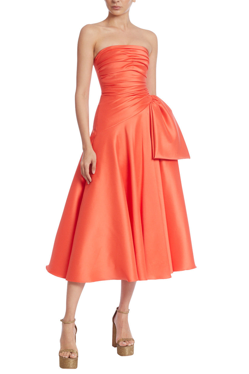 Persimmon | The Perfect Ruched Strapless Dress