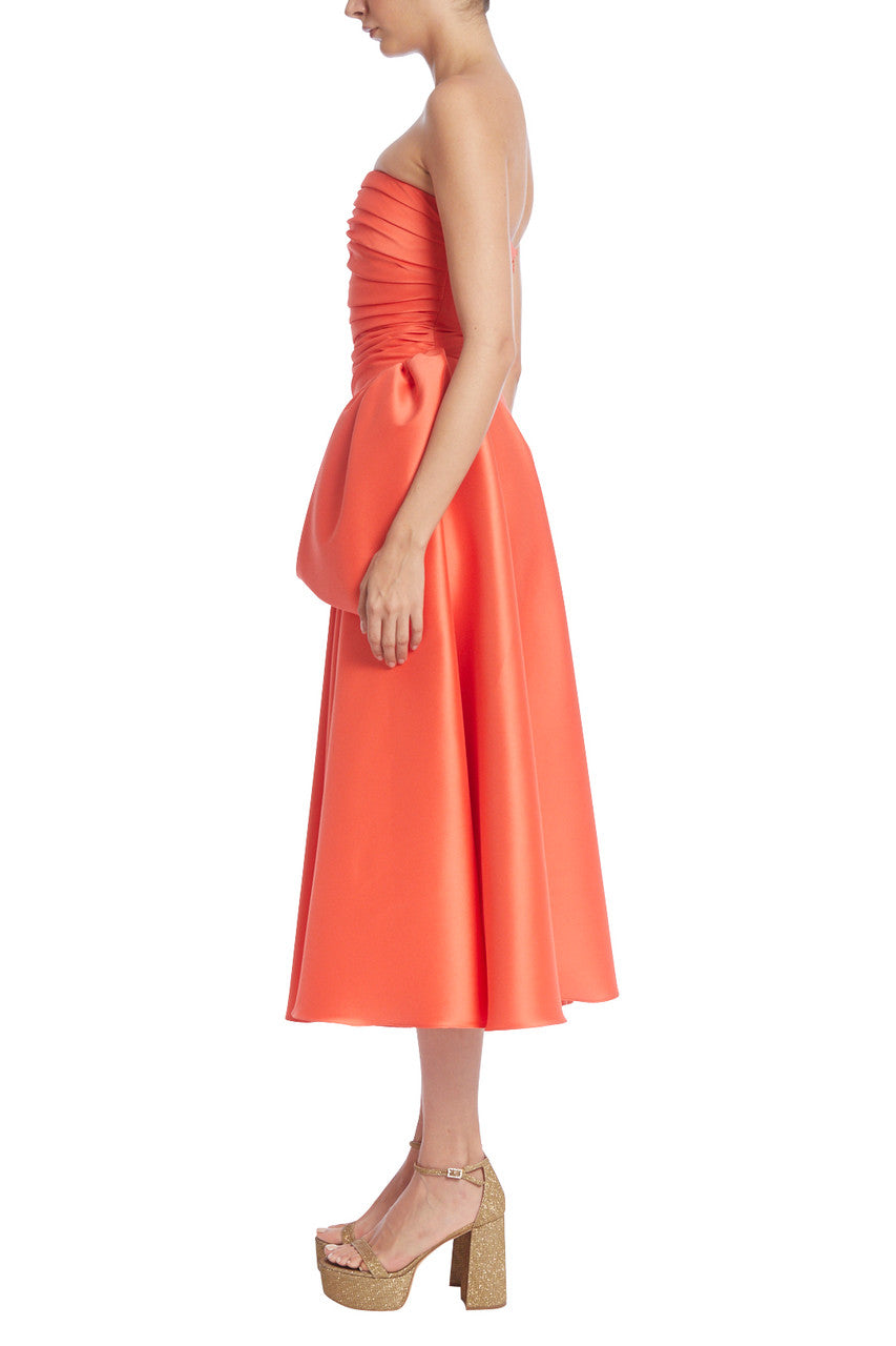Persimmon | The Perfect Ruched Strapless Dress