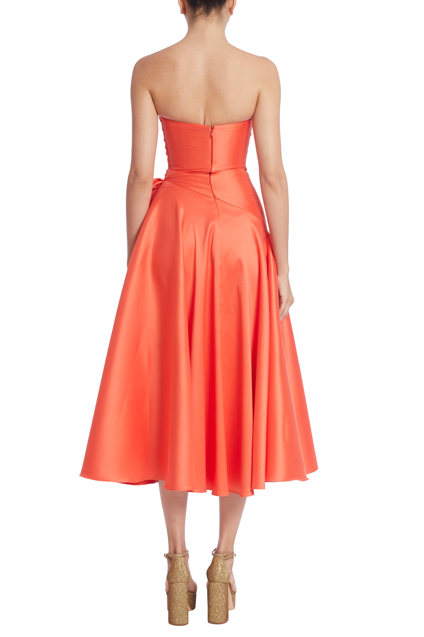 Persimmon | The Perfect Ruched Strapless Dress