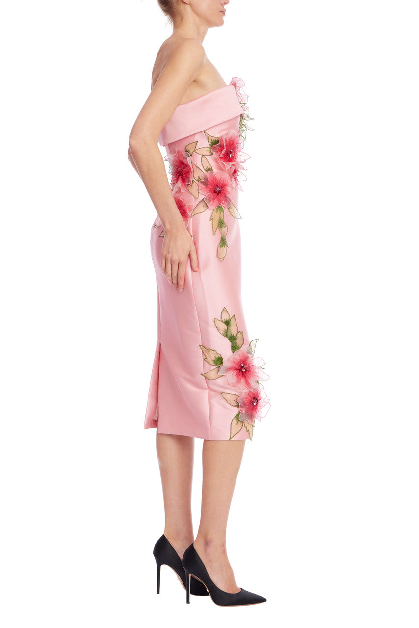 Badgley Mischka Floral Cocktail Dress