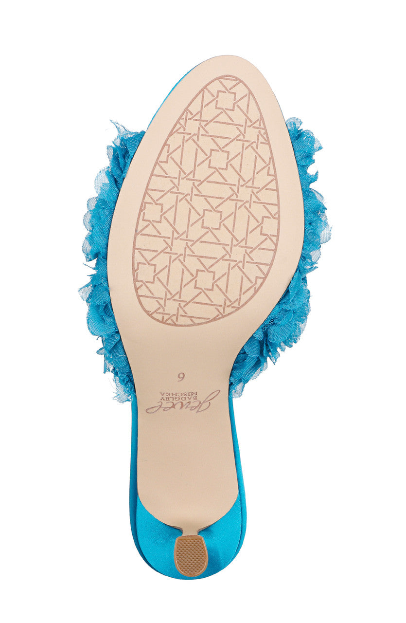 Blue Blue | Scarlet Kitten Heel Mule Sandals Sole