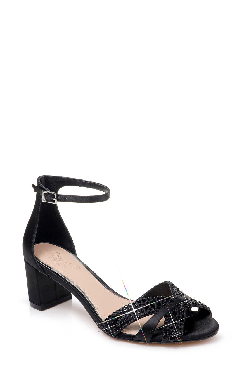Black | Sequoia Ankle Strap Evening Shoe